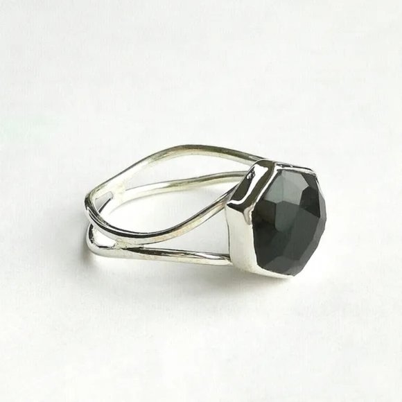 Nwt Black onyx sterling silver ring size 8.5 - Picture 2 of 6
